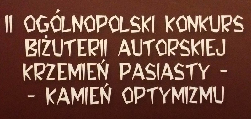 Konkurs Krzemień Pasiasty - Kamień Optymizmu