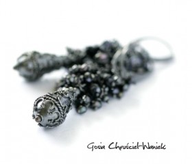 Spinel, pearl & hematite