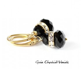 Kryształy Swarovskiego „Gold & Black”