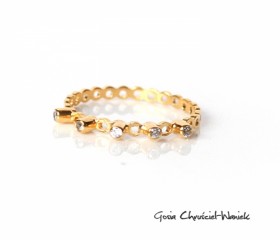 Złocony pierścionek „Simple Gold”