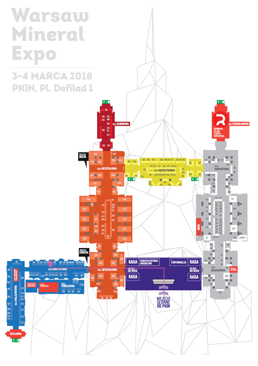 Mapka Warsaw Mineral Expo 2018