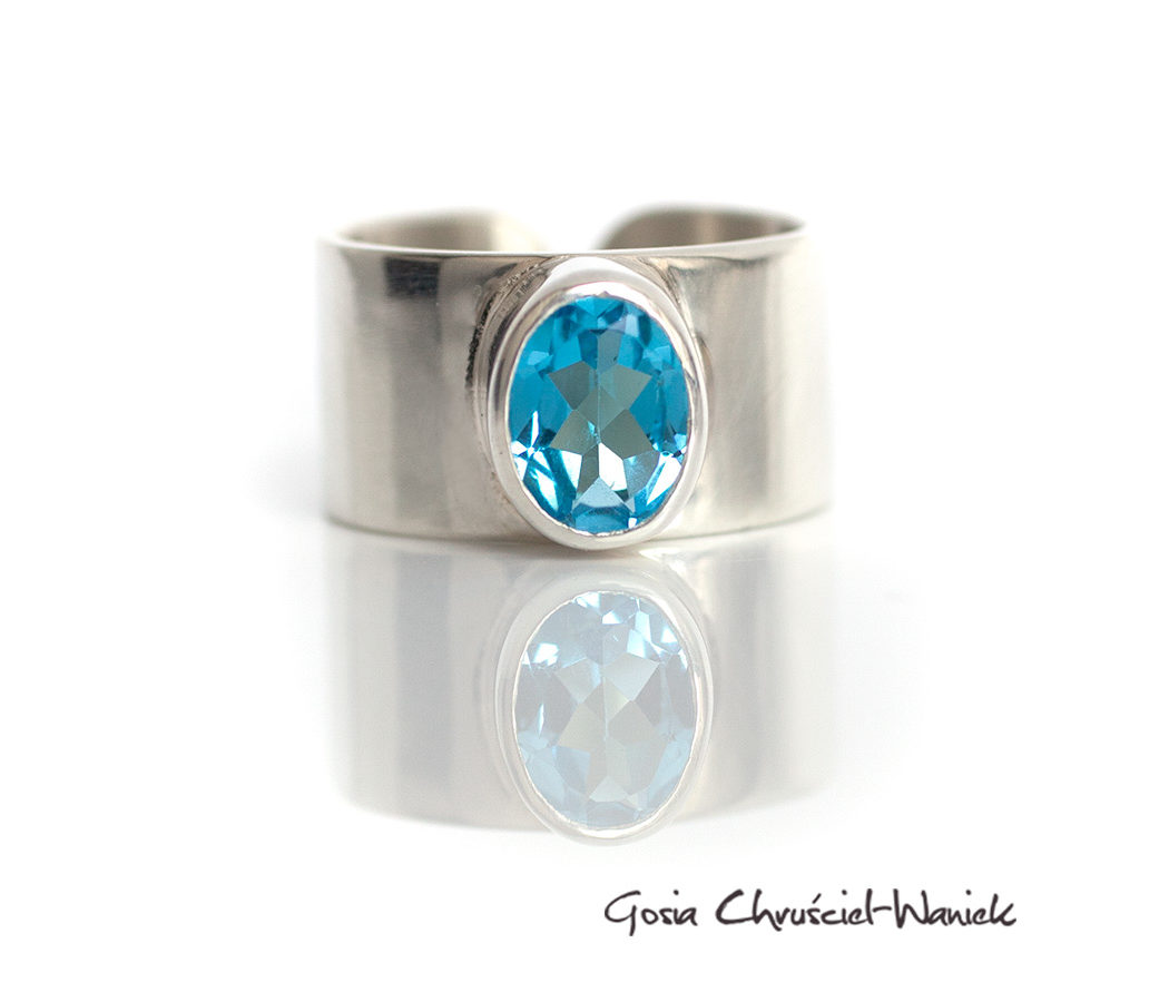 Topaz Swiss Blue i srebro