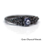 Srebrny pierścionek z iolitem