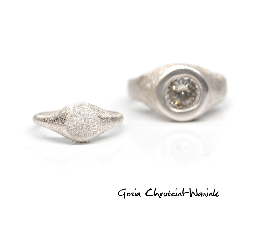 Subtelny sygnet ze srebra