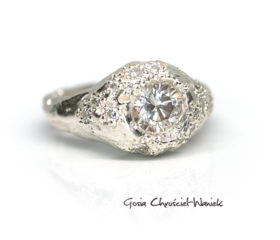 Sygnet „Konstelacje” z moissanitami